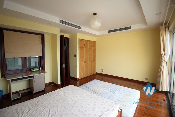 Modern house rental with a pool, nice wooden floor and balcony in Tay Ho
